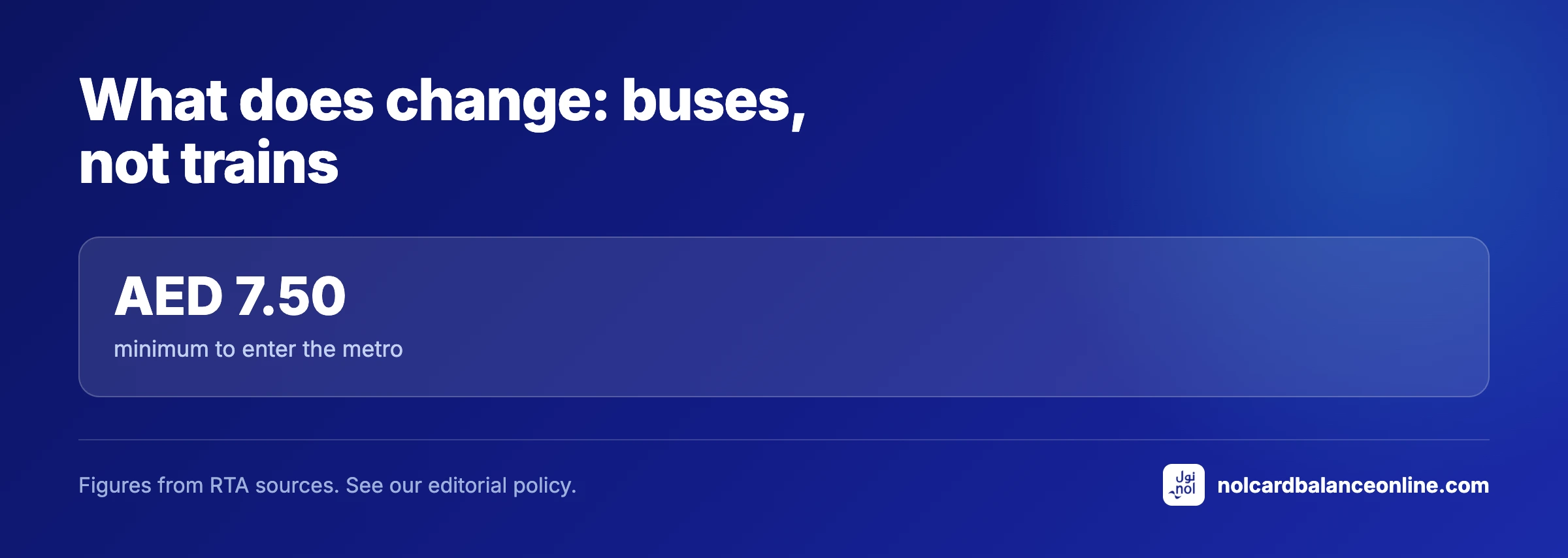 What does change: buses, not trains